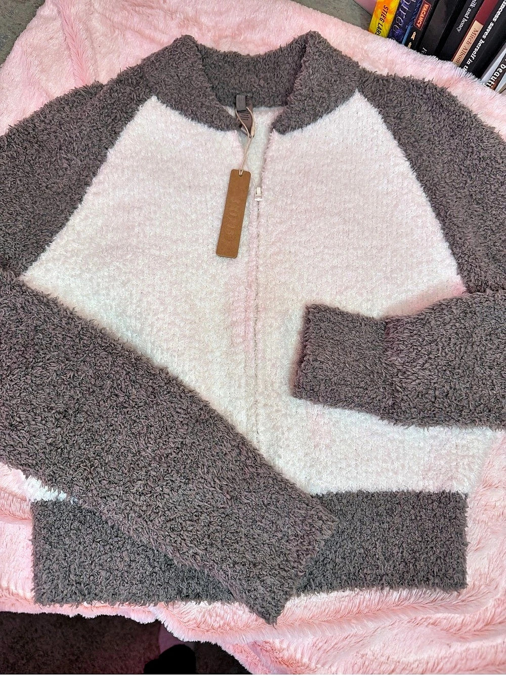 SKIMS Cozy Sherpa Zip Up- NWT
